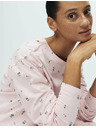 Marks & Spencer Pidžama garnitura od čiste pamučne tkanine sotiskom Marks & Spencer ružičasta