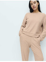 Marks & Spencer Rebrasti pidžama top s ovratnicima i dugim rukavima Marks & Spencer krem