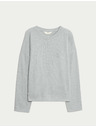 Marks & Spencer Rebrasti pidžama top s ovratnicima i dugim rukavima Marks & Spencer siva