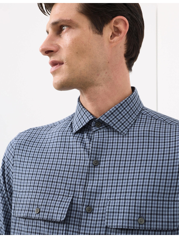 Marks & Spencer Karirana košulja s visokim udjelom pamuka, lagana za glačanje Marks & Spencer plava