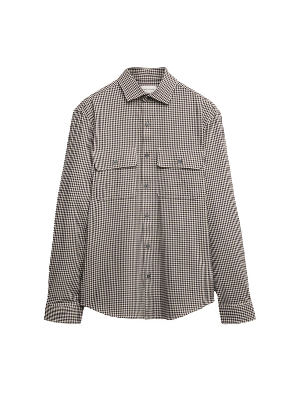 Marks & Spencer Karirana košulja s visokim udjelom pamuka, lagana za glačanje Marks & Spencer bež