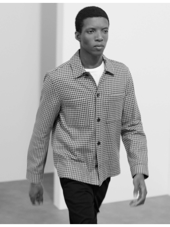 Marks & Spencer Bundokošulja od čiste pamučne tkanine s pepito uzorkom Marks & Spencer siva