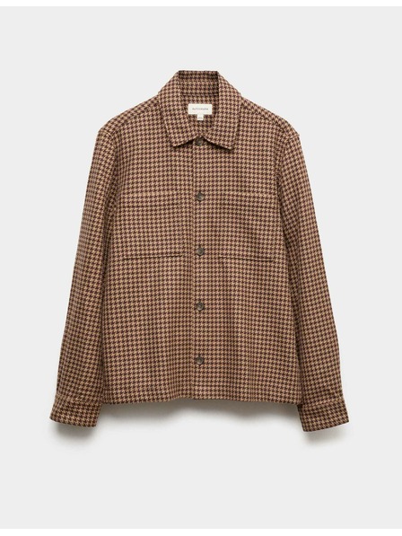 Marks & Spencer Bundokošulja od čiste pamučne tkanine s pepito uzorkom Marks & Spencer smeđa