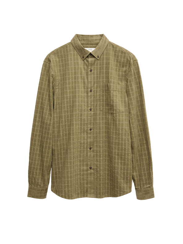 Marks & Spencer Manšestrová košulja Marks & Spencer zelena