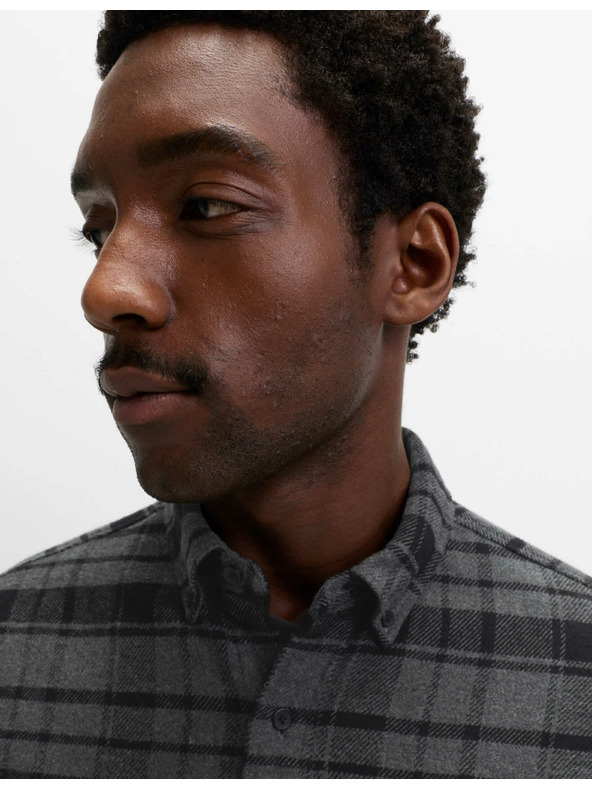 Marks & Spencer Flanelna košulja od čistog pamuka Marks & Spencer siva