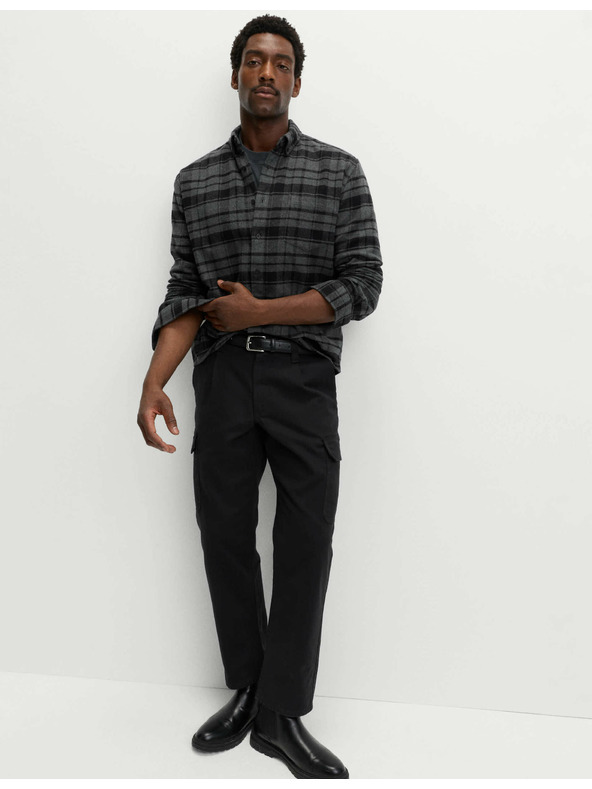 Marks & Spencer Flanelna košulja od čistog pamuka Marks & Spencer siva