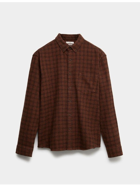 Marks & Spencer Flanelna košulja od čistog pamuka Marks & Spencer smeđa