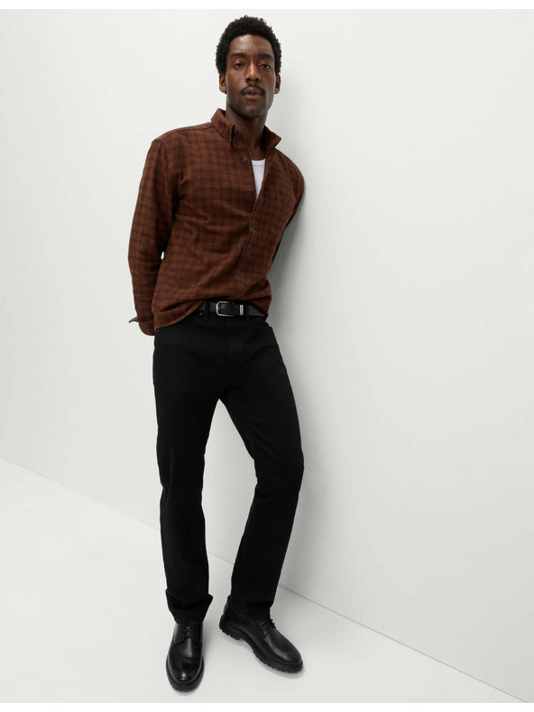 Marks & Spencer Flanelna košulja od čistog pamuka Marks & Spencer smeđa