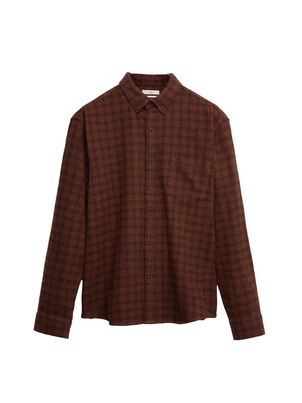 Marks & Spencer Flanelna košulja od čistog pamuka Marks & Spencer smeđa