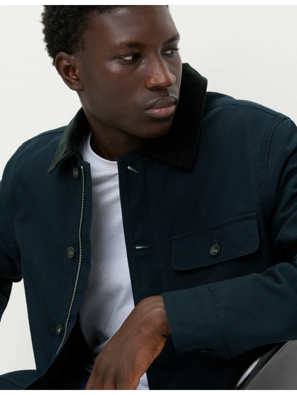 Marks & Spencer Jakna od čiste pamuke s 3 džepa Marks & Spencer mornarsko plava