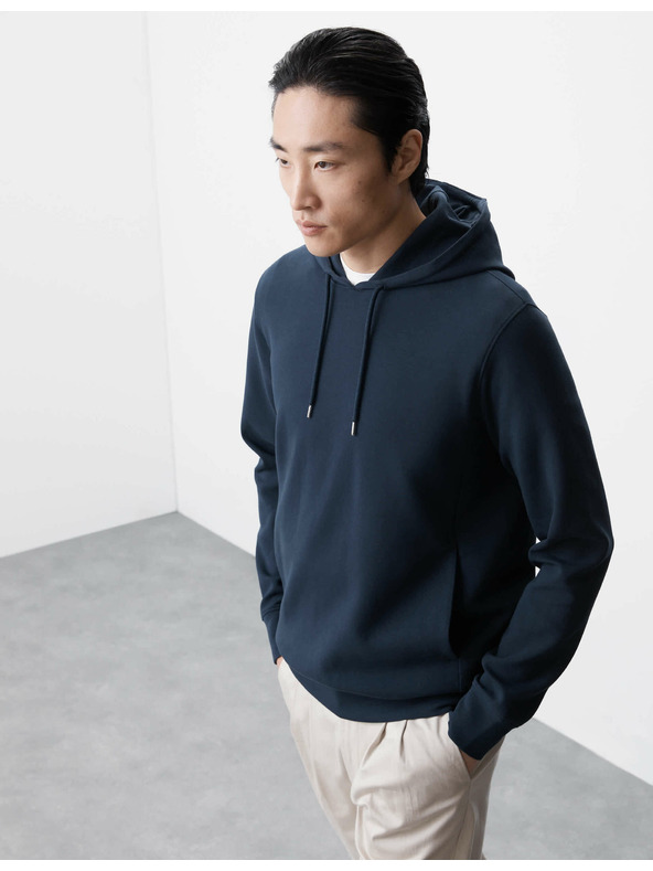 Marks & Spencer Hoodie s visokim udjelom pamuka Marks & Spencer mornarsko plava