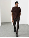 Marks & Spencer Polo majica s geometrijskim printom, od 100% pamuka Marks & Spencer smeđa