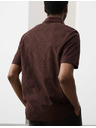 Marks & Spencer Polo majica s geometrijskim printom, od 100% pamuka Marks & Spencer smeđa