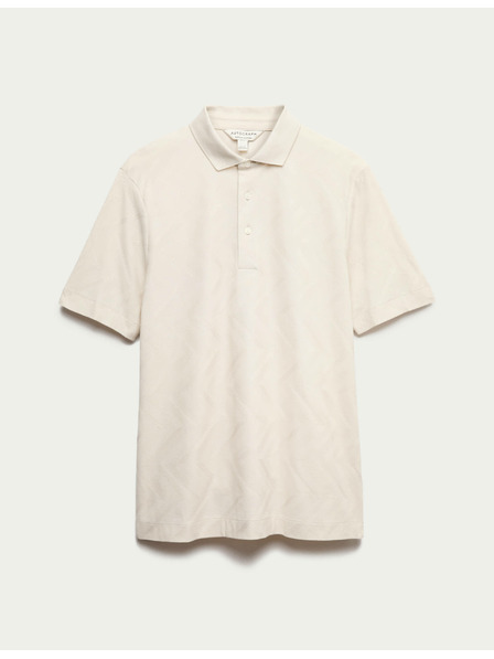 Marks & Spencer Polo majica s geometrijskim printom, od 100% pamuka Marks & Spencer krem