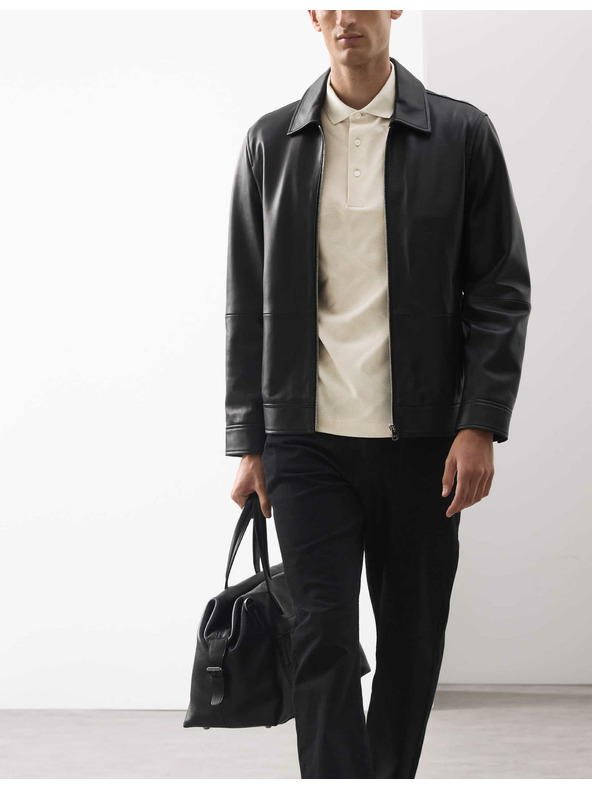 Marks & Spencer Polo majica s geometrijskim printom, od 100% pamuka Marks & Spencer krem