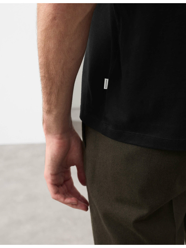 Marks & Spencer Majica s V izrezom od čiste Supima® pamučne tkanine Marks & Spencer crna