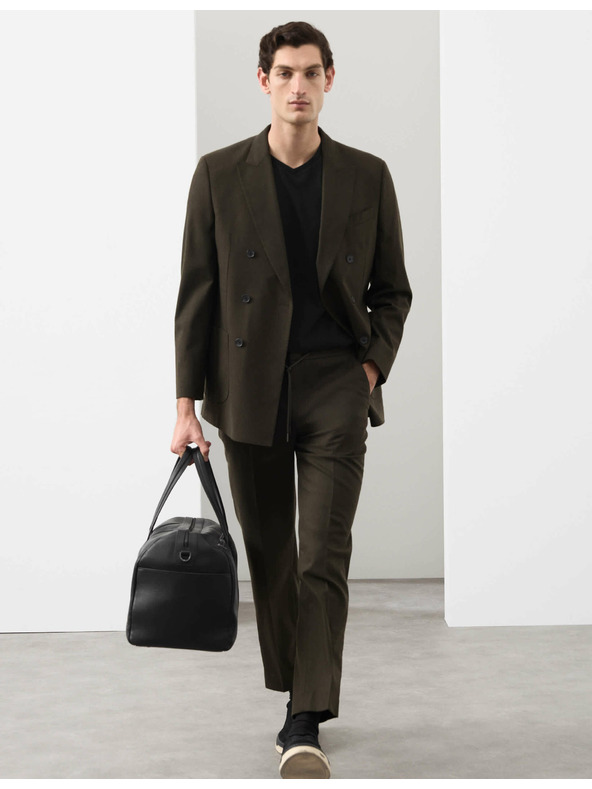 Marks & Spencer Majica s V izrezom od čiste Supima® pamučne tkanine Marks & Spencer crna