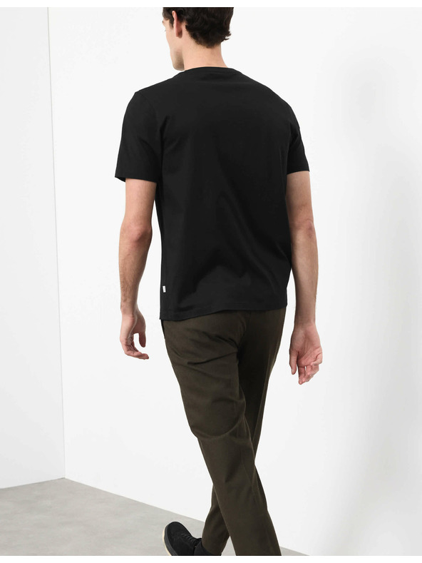 Marks & Spencer Majica s V izrezom od čiste Supima® pamučne tkanine Marks & Spencer crna