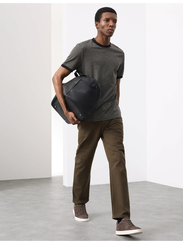 Marks & Spencer Žakard majica od čiste pamučne tkanine Marks & Spencer crna