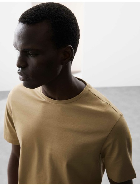 Marks & Spencer Majica od premium pamučne tkanine, uski kroj Marks & Spencer smeđa