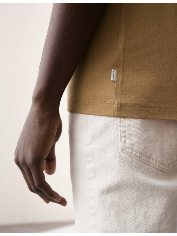 Marks & Spencer Majica od premium pamučne tkanine, uski kroj Marks & Spencer smeđa