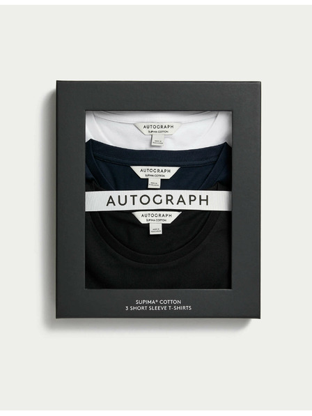 Marks & Spencer Majica od čiste Supima® pamučne tkanine, 3 kom Marks & Spencer mornarsko plava