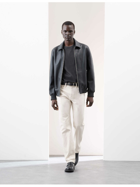 Marks & Spencer Majica od premium pamučne tkanine, uski kroj Marks & Spencer siva