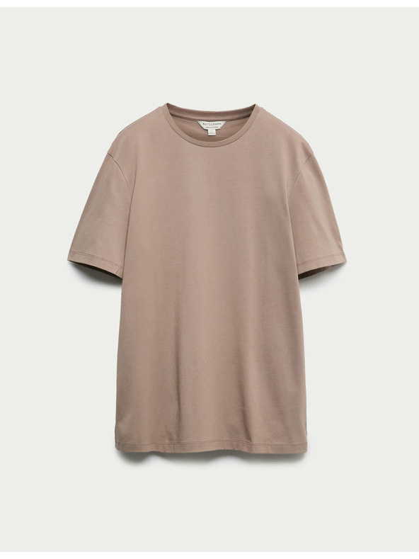 Marks & Spencer Majica od premium pamučne tkanine, uski kroj Marks & Spencer smeđa