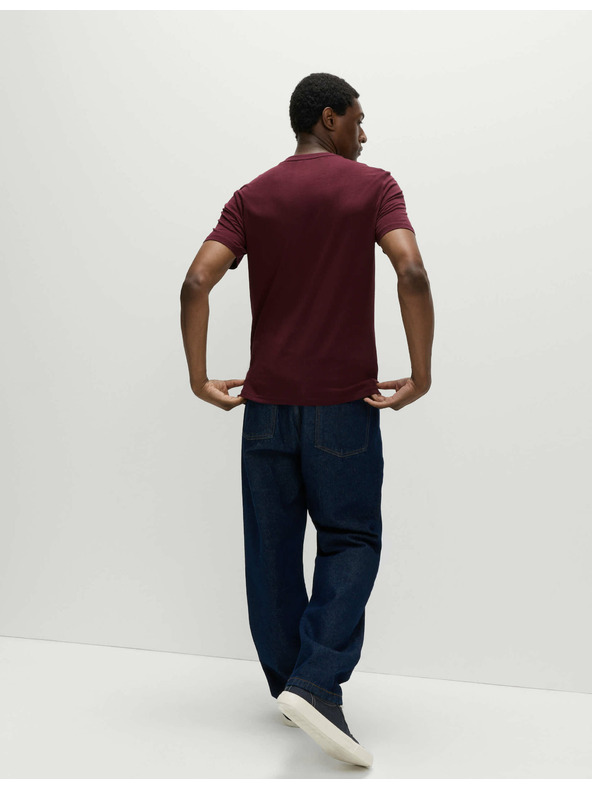 Marks & Spencer Majica uz vrat od čiste pamučne tkanine Marks & Spencer crvena