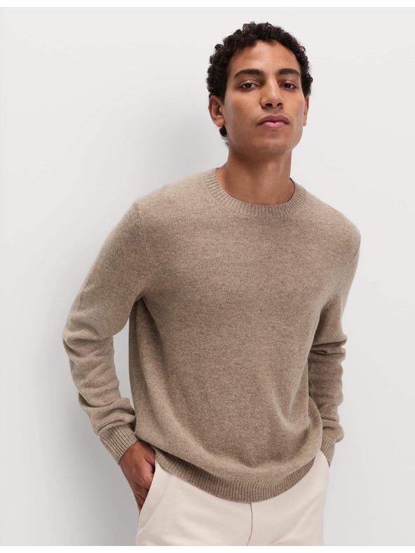 Marks & Spencer Pulover s izrezom uz vrat od ovčje vune Marks & Spencer bež