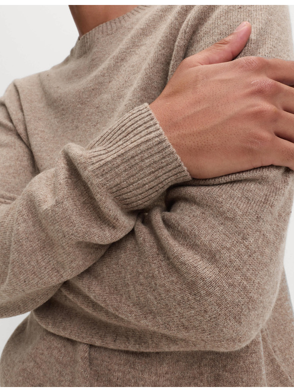 Marks & Spencer Pulover s izrezom uz vrat od ovčje vune Marks & Spencer bež