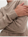 Marks & Spencer Pulover s izrezom uz vrat od ovčje vune Marks & Spencer bež