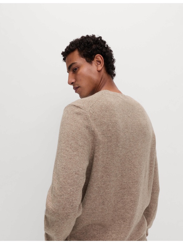 Marks & Spencer Pulover s izrezom uz vrat od ovčje vune Marks & Spencer bež
