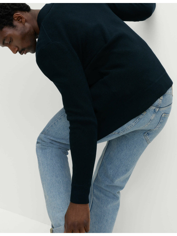 Marks & Spencer Pleteni kaput od pamučne mješavine Marks & Spencer mornarsko plava