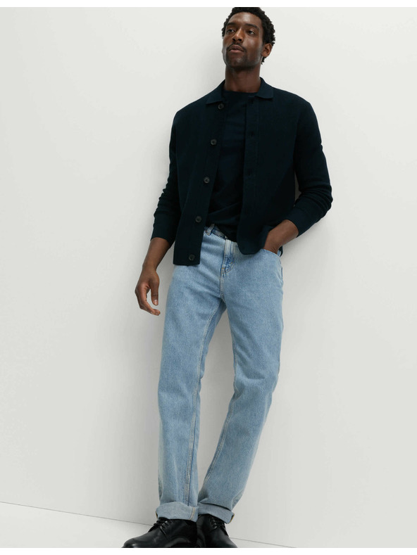 Marks & Spencer Pleteni kaput od pamučne mješavine Marks & Spencer mornarsko plava