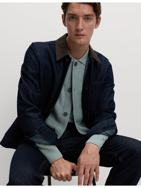 Marks & Spencer Pleteni kaput od pamučne mješavine Marks & Spencer siva