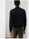Marks & Spencer Džemper sa kratkim patentnim zatvaračem od čiste extra fine merino vune Marks & Spencer mornarsko plava