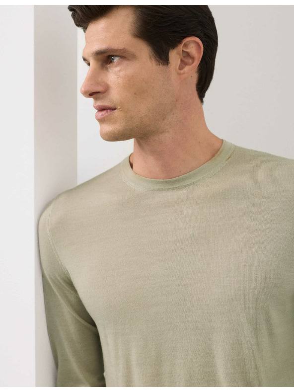 Marks & Spencer Džemper od čiste izuzetno fine merino vune Marks & Spencer bež