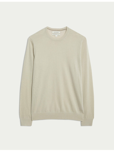 Marks & Spencer Džemper od čiste izuzetno fine merino vune Marks & Spencer bež