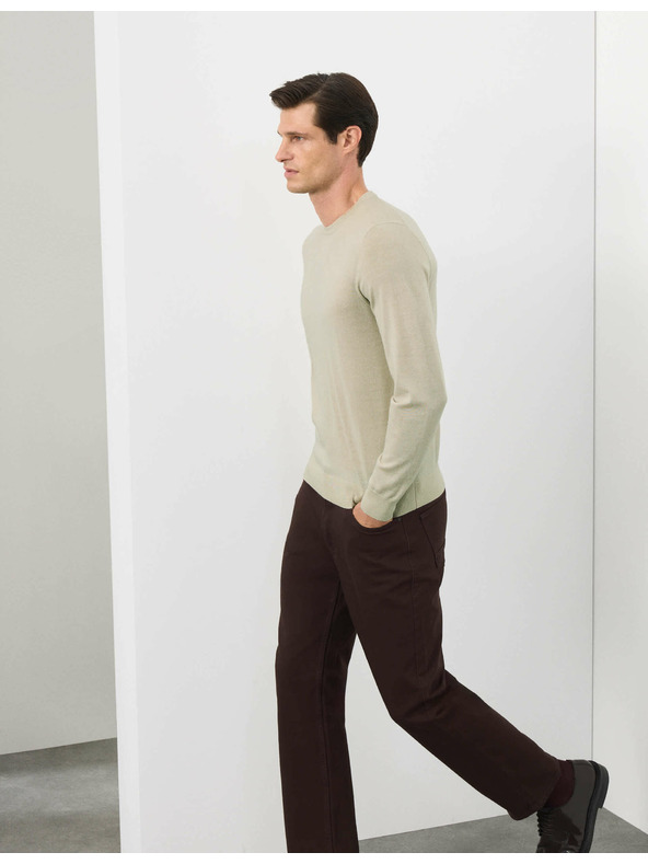 Marks & Spencer Džemper od čiste izuzetno fine merino vune Marks & Spencer bež