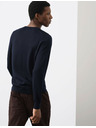 Marks & Spencer V-izrez džemper od čiste izuzetno fine merino vune Marks & Spencer mornarsko plava