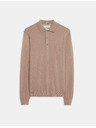 Marks & Spencer Polo majica od čiste extra fine merino vune Marks & Spencer smeđa