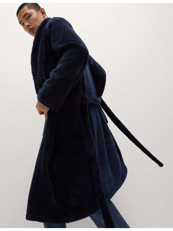 Marks & Spencer Flis ogrtač Supersoft Marks & Spencer mornarsko plava