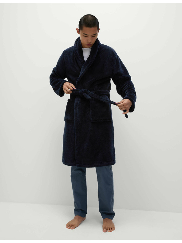 Marks & Spencer Flis ogrtač Supersoft Marks & Spencer mornarsko plava