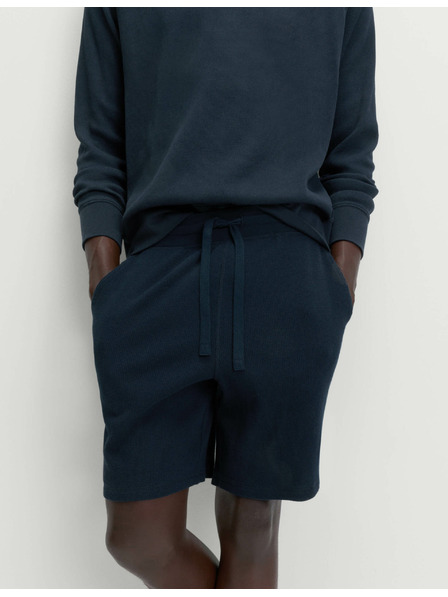 Marks & Spencer Kućne kratke hlače od čiste pamuke s vafel teksturom Marks & Spencer mornarsko plava