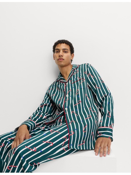 Marks & Spencer Božićni pidžama komplet od čiste pamuke s motivom lizalice Marks & Spencer zelena