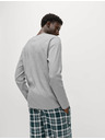 Marks & Spencer Karirani komplet pidžame od čiste pamuke Marks & Spencer siva