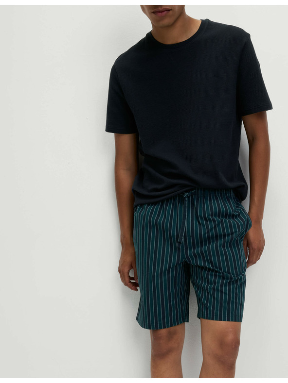 Marks & Spencer Pidžama komplet od čiste pamuke s vafel teksturom Marks & Spencer mornarsko plava