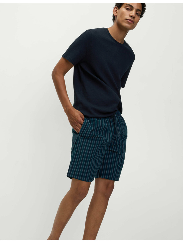 Marks & Spencer Pidžama komplet od čiste pamuke s vafel teksturom Marks & Spencer mornarsko plava