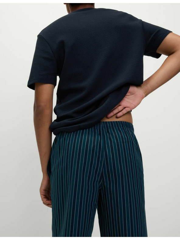 Marks & Spencer Pidžama komplet od čiste pamuke s vafel teksturom Marks & Spencer mornarsko plava